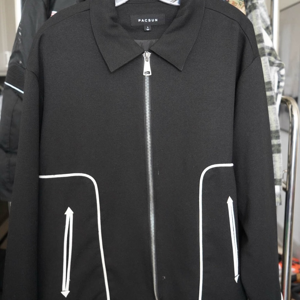 PacSun Black and White Lightweight Jacket
